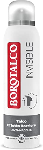 12x Borotalco Invisibile deodorant Deo-Spray alkoholfrei mit Talk-Barriere-Effekt, 48h Classic Parfüm 150 ml + Italian Gourmet Polpa 400g