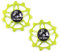 JRC Components 11T Keramik Riemenscheibe Räder | Kompatibel mit Shimano Dura Ace R9250 | Hybrid Keramik Umwerfer Riemenscheibe Rad Geeignet mit Shimano 12 Gang | Schaltwerk Riemenscheibe Räder - Acid