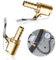 2 Stück 8mm Autoventil Hebelstecker,Autoventil 1/4 Zoll Air Chuck Messing Reifenfüllnippel Ventilaufsatz Momentstecker Hebelstecker Auto Druckluft Ventilstecker Fahrrad Ventil-Adapter kabel Stecker