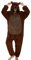 chuangminghangqi Pigiama Intero Donna Inverno Lungo Costume Animale Costume Adulto Tuta Donna Pigiama Accogliente Pigiama Pile Onesie Vestiti con Cappuccio e Zip (Orso marrone-7126, XXL)