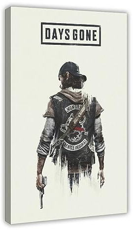 KOURT Days Gone Game Leinwand Poster Wandkunst Dekor Druck Bild Gemälde für Wohnzimmer Schlafzimmer Dekoration Rahmen: 30 x 45 cm