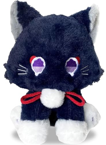 Crzyplea 22cm Anime Katzen Plüschtier Cat Plüsch Spielzeug Mit PP-Baumwollfüllung Plüschtier Plüschtiere Geschenk Für Mädchen Jungen Familie Freunde