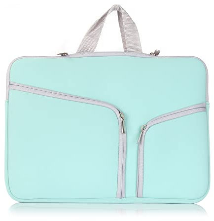 Tablet Taschen Hülle Neopren Handtasche Schutzhülle Kompatibel mit MacBook Air 11 Zoll, Notebook Sleeve PC Messenger Bag Tablet Hülle Neopren Griff Sleeve Tablet PC Case Cover (Farbe: Grün)