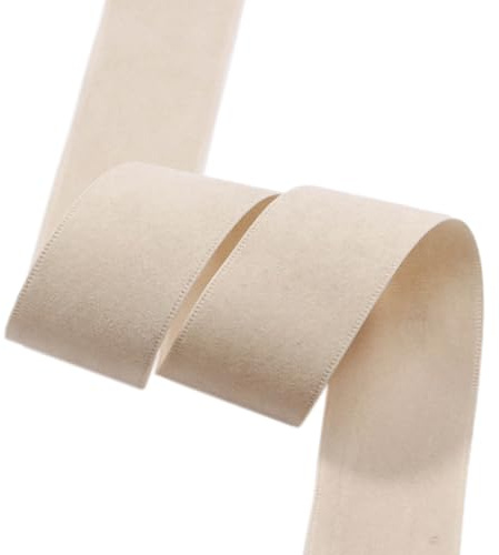 Whakano Doppelseitiges Samt Dekoband Schleifenband,Schmuckband, | Geschenkband zum Verpacken Basteln,für Haar-Accessoires,Geburtstag,Party,Hochzeit Dekor,Helle Aprikose,3,8cm x 10Yards