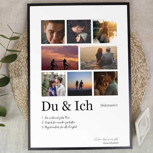 Du & ich Geschenk Weihnachten - Personalisiertes Fotogeschenk auf Holz - Geburtstagsgeschenk beste Freundin, Du & ich Geschenk, Geschenke Für Du & ich, Paar Geschenk, Pärchengeschenk 8 Bilder Du & ich