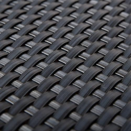 STEEL Rattan Weave Privacy Screen and Protection - 1 Metre High x 2 Metre Wide Garden Fence and Balcony Border