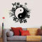 SHELOG Yin Yang Tai Chi Wandtattoo Orientalischer Yoga Buddha Meditation Aufkleber Schlafzimmer Yoga Zimmer Fitnessstudio Haus Dekoration Kunst Wandaufkleber