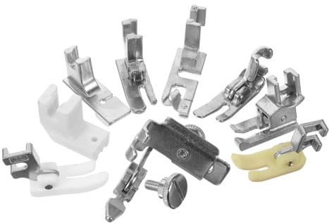 Hohopeti Sewing Machine Presser Foot Storage Box Hem Foot Shirring Sewing Accessories for Embroidery Quilting Patchwork