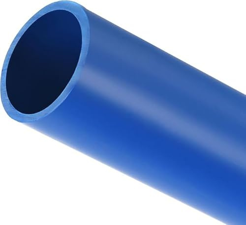 MACHSWON PVC Pipe 21mm ID 25mm OD 350mm Length Round Plastic Rigid Tubing High Impact for Drain Pipe Cable Sleeve(Blue)