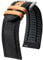 BINLUN Nylon Silikon Uhrenarmbänder 18mm 19mm 20mm 21mm 22mm Schnellverschluss Canvas Gummi Hybrid Uhrenarmband Ersatzarmbänder für Männer Frauen 9 Farben(Schwarz/Silberne Schnalle,22mm)