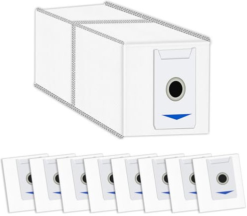(9 Pièces) M12 Pro+ Sacs à Poussière de Remplacement Compatibles avec Les Aspirateurs ECOVACS DEEBOT T30 Omni/ T30 Pro Omni/Yeedi M12 Pro+/ T30/ T30 MAX, Kit d'accessoires