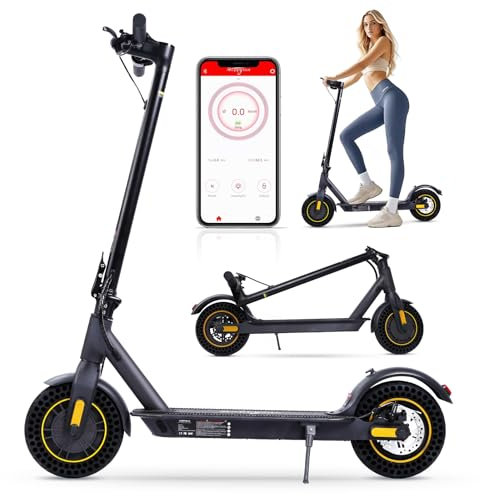 Monopattino Elettrico Adulto, 8.5 Monopattino Elettrico Pieghevole, Batteria da 10,4 Ah Autonomia di 30KM Velocità Massima 25 KM/H, 3 Impostazioni di Velocità, Controllo App (8.5 New)