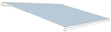 Eclipse Markisenstoff aus Polyacryl inkl. Keder, hochwertiges Markisentuch Farbe: Candy, Markisenbreite: 2.5 m x 2.0 m Zubehör für Verschiedene Markisen als Sonnenschutz für Balkon und Terrasse