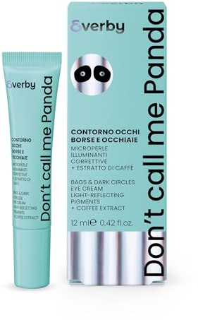 EVERBY | Don't Call Me Panda Augenkontur, Taschen und Augenringe, 12 ml, mit aufhellenden Mikroperlen und Kaffee-Extrakt, hergestellt in Italien