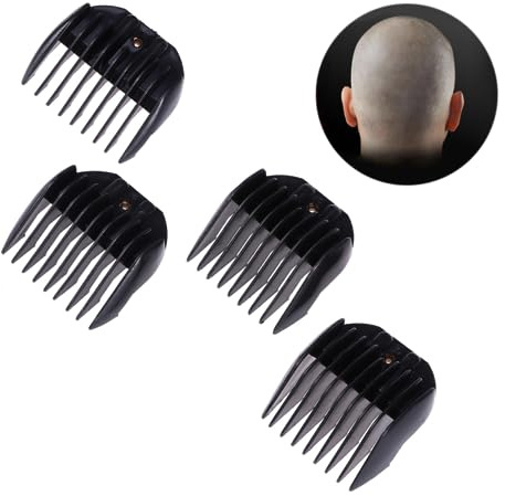 SHERCHPRY 4 Stück Teiliges Haarschneidekämme für Trimmer Professionelle Aufsätze für Friseure Kompatibel mit Haarschneidemaschinen Zufällige Farben Langlebig und Vielseitig