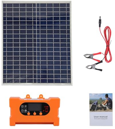 Kit di pannelli solari con batteria solare, dispositivo di ricarica veloce, controller di carica