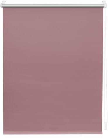 Lichtblick Thermorollo ohne Bohren, Klemmfix, Verdunklungsrollo, Hitzeschutz, Sichtschutz, Wandmontage, Deckenmontage, Rollo für Fenster und Türen 75 cm x 150 cm (B x L), Altrosa