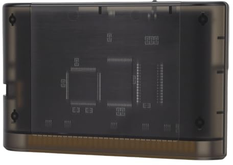 Plyisty Cartuccia di Gioco 4000 in 1 per Genesis Mega Drive MD, Scheda Flash da 8 GB Adatta per Console Master System 32X, Senza Regione con Funzione di Salvataggio e Supporto Cheat (Nero