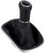 ICT Schaltknauf Schalthebel Schaltsack/Schaltmanschette kompatibel mit VW Passat 5B Typ 3B / 3BG 10/1996 – 05/2005 in schwarz Echt Leder, Naht silber, 6 gang Komplettset Ersatzteil