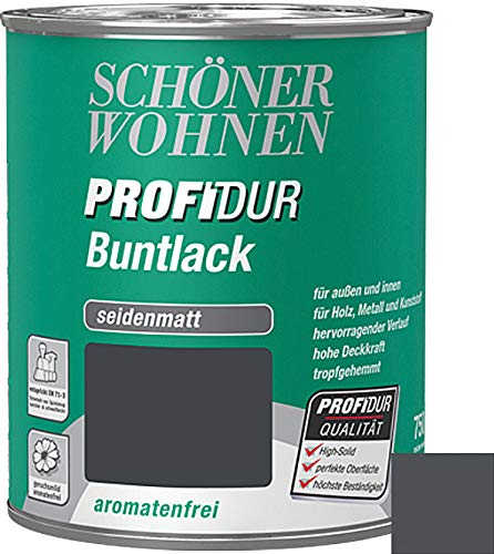 Profidur Buntlack 750 ml RAL 7016 Anthrazitgrau Seidenmatt Schöner Wohnen