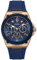 GUESS Legacy Homme 45mm Bracelet Silicone Bleu Quartz Montre W1049G2