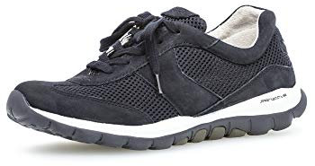 Gabor Stiefeletten Damen - Chelsea Boots Stiefel Damen Schmaler Schaft - Kalt gefüttert, Sportliche Sohle, Wechselfußbett - Nightbl S W Blau Blau