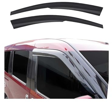 OMAC Windabweiser für Opel Combo C 2001-2011 Acryl Dunkel 2tlg | Regenabweiser, Schützt vor Regen und Spritzwasser, waschstraßenfest