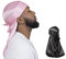 ForceWave 2 Stück seidige Durag-Packung für Männer und Frauen, Wellen, Premium Satin Deluxe Du-Rack (schwarz schwarz) - Pink - Einheitsgröße