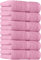 Utopia Towels - Handtücher Set aus Baumwolle - 100% Baumwolle ultraweich und sehr saugfähig, 41x71 cm - 6er Pack (Rosa)