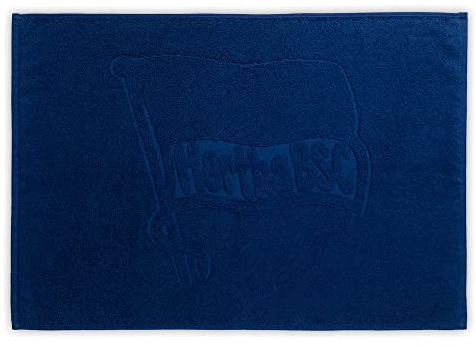 Hertha BSC Berlin - Duschvorleger Fahne pur - Navy Vorleger Duschmatte Matte - Plus Lesezeichen I Love Berlin