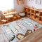 Carpettex Kinderteppich rutschfest | Himmel und Hölle Design 140 x 200 cm | Kein Abwurf | Kurzflor und Waschbarer Spielteppich für Kinderzimmer für Mädchen und Jungen | Grau, Zahlen, Löwe, Bar