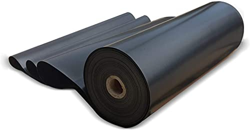CGF- Kleine Teichfolie 20 Mil Dicke Teichfolie 10x10ft Teichhäute Teichfolie Wasserfall Teichfolie Unterlage Koi Teichpflanzen Gummiteichfolie/Schwarz / 52 Größen