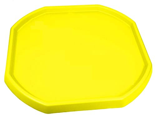 Easy Shopping® COLOUR LARGE/SMALL PLASTIC MIXING TRAY SAND WATER PLAY_BUILDER EQUIMENT Toy Sand Pool Pit Water Game Garden Beach MADE IN UK (Yellow, Small)