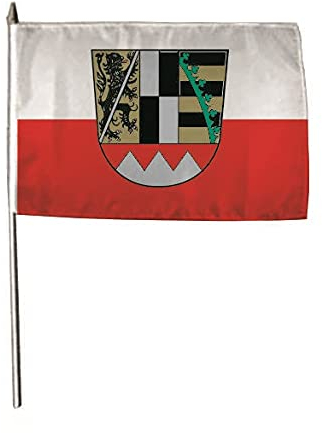 U24 Flagge Fahne Stockflagge Oberfranken 30 x 45 cm Stockfahne 3er Pack