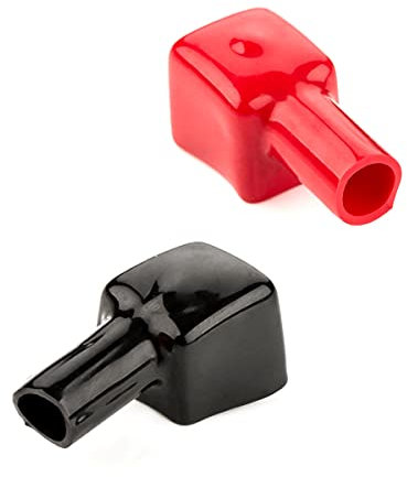 LST Set Batterie Polschutz Abdeckungen Schutzkappen rot schwarz negativ positiv