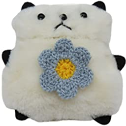 3D Teddybär Puppe Plüsch Schutzhülle Kompatibel mit Apple Airpods Pro Hülle Süße Cartoon Flauschig Warm Tragetasche Weiche Stoßfeste TPU Silikon Innere AirPod Case Cover (Panda)