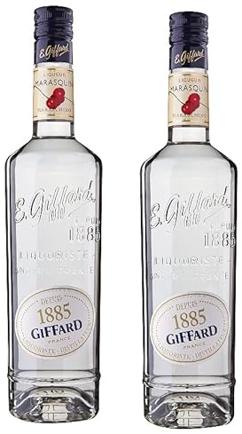 2 Flaschen Giffard Marasquin weisse Kirsche Likör 25% Vol. a 700ml