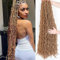BLUONASI 40 Inch Soft Locs Crochet Hair for Women Faux Locs Soft Faux Braids 6 Pack Goddess Locs Crochet Hair Extensions 27#