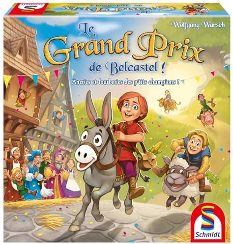 Schmidt Spiele 88408 Der Große Preis von Belcastel, EIN Kinderspiel, Französische Version