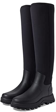 Hunter City Explorer - Stivali da pioggia alti da donna, nero, 36 EU