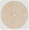 FINGERINSPIRE Labyrinth Schablone 30x30cm Yoga Meditations Schablone zum Malen auf Wänden, Böden, Möbeln und Papier