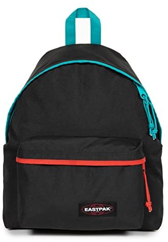 Eastpak PADDED PAK'R Rucksack, 40 cm, 24 L, Kontrast Aqua Red (Schwarz), 40 x 30 x 18