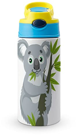 Bouteille En Acier Inoxydable Koala Gourde Isotherme Pour L'école Voyage Sport 500Ml