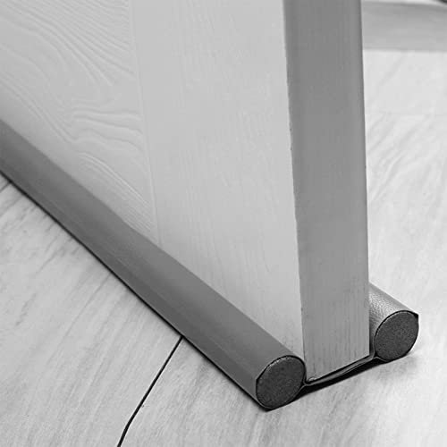 96cm Zugluftstopper Für Türen & Türdichtung Unten Doppelseitiger Türbodendichtstreifen 10cm(W) Schalldämmende Türspaltleiste,türdichtung unten Dichtungsband aus Schaumbaumwolle (grau)