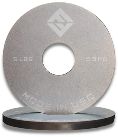 F&F STEEL Change Plate Set - 5LB x 2- Fully Calibrated Steel Weight Plates For Cross, Strength, and Olympic Lift Training…