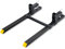 VEVOR Pinces sur Fourches à Palettes 1090x70x230 mm Fourches de Tracteur Charge 907 kg Longueur 109 cm Barre Stabilisatrice Réglable Lame Fourche 76 cm pour Chargeur Tracteur Godet Chariot Élévateur