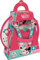 Disney Set Pappa 5 pezzi rosa e bianco in plastica Minnie Topolina piatti bicchiere posate