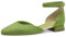 MARCO TOZZI Damen Ballerinas mit verstellbarem Riemchen Vegan, Grün (Apple), 38 EU