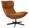 White Label Loungesessel Wohnzimmersessel John Braun