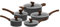 HOUSZY Non-Stick Pots and Pans Set – 10-Piece Granite Coated Non-Stick Cookware with Glass Lids, Heat-Resistant Bakelite Handles, Non-Toxic Cookware Set for All Cooktops